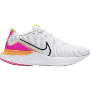 Nike Women's Renew Run Platinum Tint White Neon Size 10 Minor Wear Box Icluded